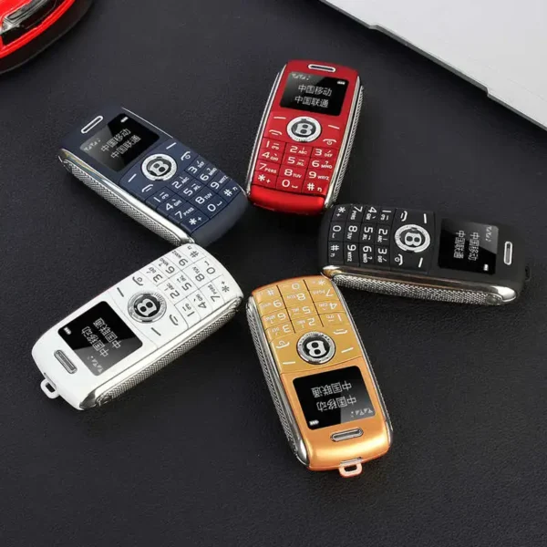 Mini téléphone portable débloqué pour la salle de bain, numéroteur Bluetooth, mains, MP3, voix magique, touristes, Sim, le plus petit téléphone portable, 0.66 ", richesse – Image 3