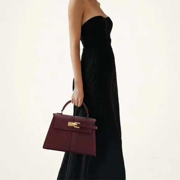 JW PEI sac à main femme Elise créateur de mode 2025 nouveau sac à main bordeaux grand sac à bandoulière carré sac haut de gamme pour femme – Image 3