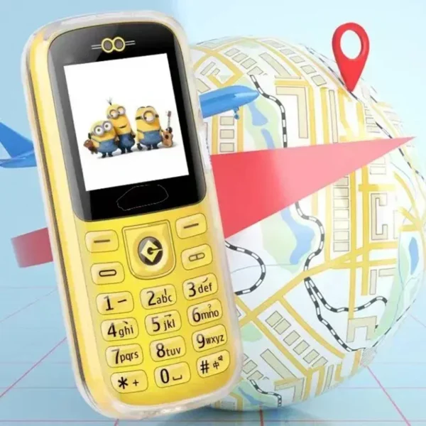 Mini téléphone portable de dessin animé, 1.44 ", 2G GSM, double SIM, téléphone magique MP3, pas de lampe de poche d'appareil photo, petit téléphone portable de carte d'étudiant – Image 3