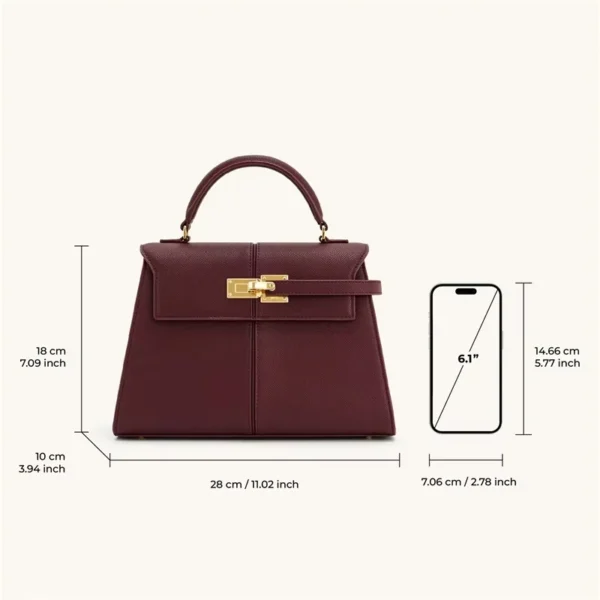 JW PEI sac à main femme Elise créateur de mode 2025 nouveau sac à main bordeaux grand sac à bandoulière carré sac haut de gamme pour femme – Image 4