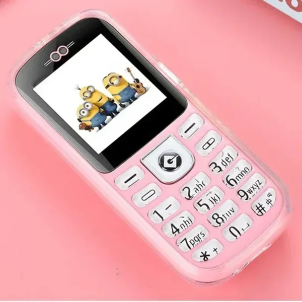 Mini téléphone portable de dessin animé, 1.44 ", 2G GSM, double SIM, téléphone magique MP3, pas de lampe de poche d'appareil photo, petit téléphone portable de carte d'étudiant – Image 5