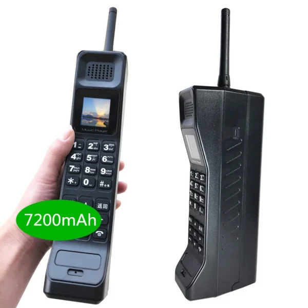 EpiTelephone-Téléphone portable Powerbank sans caméra, lecteur de musique, radio FM, numéroteur Bluetooth, bouton poussoir, touristes, 2024 mAh, nouveau, 7200