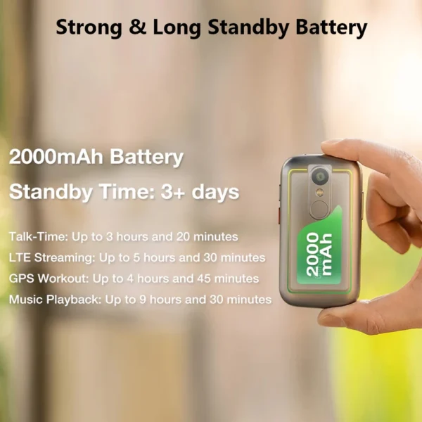 Unihertz-Mini Smartphone Jelly 2E, 4 Go, 64 Go, Android 12, Téléphone portable débloqué, 2000mAh, Téléphones portables – Image 5