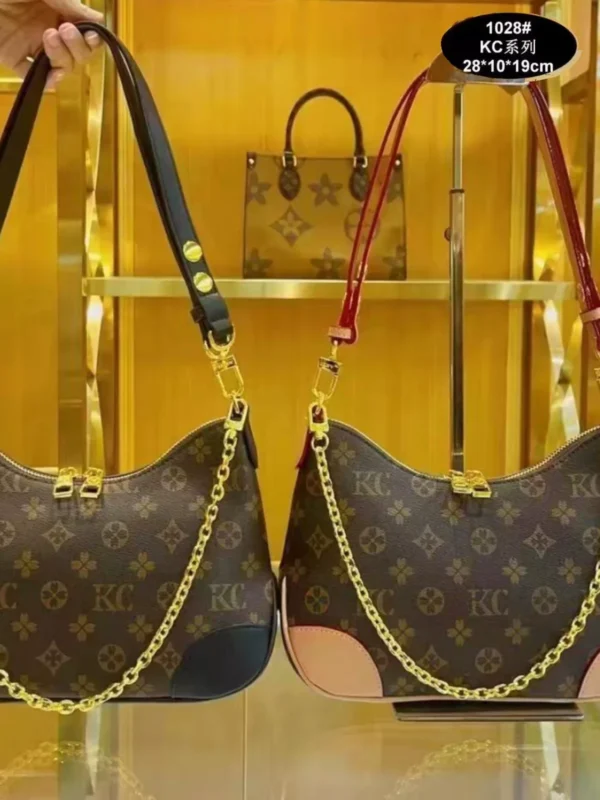 Le nouveau sac à chaîne français haut de gamme et à la mode 2025, sac sous les bras en forme de croissant à une épaule et sac à bandoulière pour femmes – Image 2